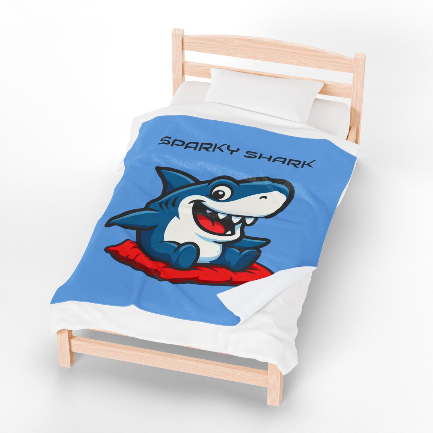 Sparky Shark Plush Blanket